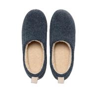 YGMNQAL Women Slipper Winter Warm Fluffy Plush Clogs Soft Comfort Non-slip Boots Bottom Cozy Cotton(Deep blue,36-37)
