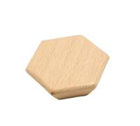 YGMNQAL Wooden Door Knobs 2pcs Wooden Handle Hexagon Square Round Drawer Knob Cupboard Closet Knobs Kitchen Cabinet Door Handle Furniture Decoration Wood Knobs(60x20mm-A)