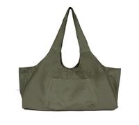 YGMNQAL Yoga mat Bag National Style Printed Canvas Large Capacity Hand Bill Lading Shoulder Yoga Bag(Green)
