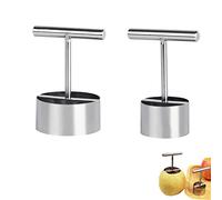 YGMXZL 2 Pcs Stainless Steel Apple Corer,Pear Corer Separator,Portable Vegetable Corer Tool,Kitchen Fruit Corer Tool Set for Pears,Apples,Vegetables