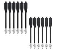 YGMXZL Mini Archery Crossbow Bolts Set with Sharp Metal Tip,Aluminium Durable Arrow Dart for Archery Practice Darts Arrow Hunting Fishing (6.7" black 12 Pcs)