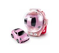 YGMXZL Mini Long Distance Wrist Watch Remote Car,Adjustable Wrist Watch Remote Control Toy,Children Wrist Racing Car Watch for Give Children's Birthday Gift (Pink B)