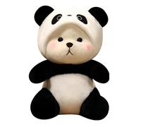 YGMXZL Teddy Bear Stuffed Animal,Ultrasoft Stuffed Animal Toy with Hat,Cute Fat Bears Animals-Lovely Gift for Girls, boys,Girlfriend (Black, 26cm/10.2inch)