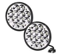 Ygmylandbb 5.75" 5-3/4 H5006 Sealed Beam LED light Conversion Kit, 4000 4040 5506 H651/H466 H5006 36W light Bulb Round, 3-pin plug compatible, 2PCS