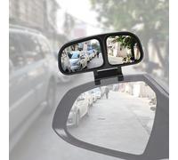 Ygmylandbb Blind Spot Mirror, Car Rear View Mirrors, Universal Car Auxiliary Mirror, HD True Glass, Adjustable Wide Angle Auxiliary Double-Side Mirror, Left, 1Pcs