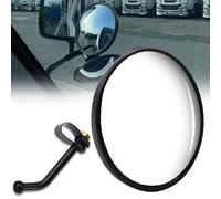 Ygmylandbb Blind Spot Mirror, Side Mirrors, Anti-Shake Side Rearview Mirror, Convex Easy-Install Round Mirrors with Arm Assembly For Lorry Truck Trailer Bus And All Large Vehicles, 1PCS