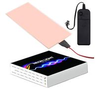 Ygmylandbb EL Panel Neon Sheet Light Decorations - EL Light Sheet, 12 cm x 5 cm, White, ON/Slow Flash/Fast Flash, 1 Piece