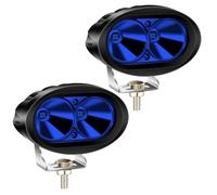 Ygmylandbb Led Forklift Light, 20W LED Forklift Lights 12V-80V Warning Work Lights Spotlight for Fork Truck Security Warehouse Indicator, Oval Blue 2Pcs