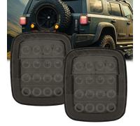 Ygmylandbb LED trailer tail lights，24v stop turn signal brake lights smoke rear tail lights compatible with Offroad Trucks RV Pickup, 2Pcs