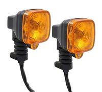 Ygmylandbb Motorcycle Turn Signal Lights, square 2PCS 12V LED Direction Indicator Lamp, Motorbike Front Rear Amber Light, Fit for CG125 ZJ125