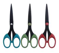 YGNNBC 3 Pack Scissors, Ultra Sharp Titanium Coating Blades Soft Comfort Grip Handles, Multi-Purpose Scissors (Red, Blue, Green)