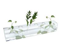 YGNNBC Horizontal Glass Hydroponic Vase, Creative Propagation Station for Desktop Decoration, Desktop Decorative Vase and Floral Container, Office and Home Decor. (11.7 in/29.7CM)