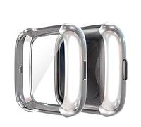 YGoal Screen Protector For Versa 2, Full-covered TPU Flexible Case Anti-Scratch/Shocking Protective Bumper Cover Shell Fit Versa 2, Silver