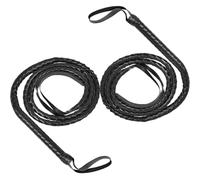 YgonziRuvc 2 Pack 180CM Whip and Horse Whip, Black Long Whip, Lasso Rope Cowboy, Durable Lasso for Training and Outdoor Activities,Carnival Costumes and Role-Playing
