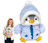 YgonziRuvc Penguin Teddy, Blue Plush Penguin Toy 25cm, Stuffed Animal with Soft PP Cotton Filling, Cute Plushie for Kids, Perfect Stuffed Toy for Play & Decoration, Adorable Plush Doll for Toddlers