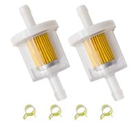 YGQ Universal 40 Micron 1/4" Inline Fuel Filter Kit for Briggs & Stratton 691035 493629 84001895 794079 56002 Toro MTD Craftsman Kawasaki 49019-0027