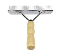 YGR Undercoat Rake for Dogs,Pet Comb,Dog Comb with Wooden Handle, large dogs Slicker Hair brush