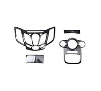 YGSG Carbon Fiber Style Center Console Radio Trim Panel for Fiesta 2008 2009 2010 2011 Frame Cover for Car Navigation CD Player Multimedia Center Control Decoration Sticker