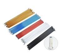 YGSGJSP Bicycle Spokes 10PCS 186/188/233/235/259/261/292/294mm Bicycle Mountain Bike 14G Spokes 20/24/26/29 Inch Bike Spoke With Nipples Wheel Parts(188mm white)
