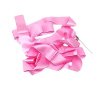 YGSGJSP Dance Ribbons 4M Dance Ribbon Strip Gym Rhythmic Art Gymnastic Ballet Streamer Twirling Rod Stick Colorful Fitness Gymnastics Ribbons for dance(Pink)