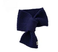 YGSIKY Women's Fur Collar Scarves for Winter,knitted small scarf for women, Autumn Winterwarm Knitted Crochet Scarf Wrap,muslin scarf fashion women's winter scarf (Navy)