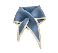 YGSIKY Women's Fur Collar Scarves for Winter,Scarves for Women,knitted small scarf for women,muslin scarf fashion women's winter scarf,autumn and winter cross bow fishtail shape (Blue,1PC)