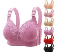 YGSIKY Women's Orthopedic Anti-Sagging Bra,Bras for Older Women,Anti Sagging Bras,No Underwire Comfortable Bra for Women,Posture Correcting Comfortable Push up Bras (Purple,36/80)