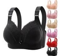 YGSIKY Women's Orthopedic Anti-Sagging Bra,Bras for Older Women,Anti Sagging Bras,No Underwire Comfortable Bra for Women,Posture Correcting Comfortable Push up Bras (Black,44/100)