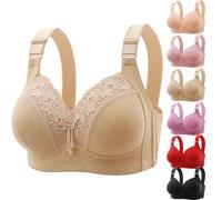 YGSIKY Women's Orthopedic Anti-Sagging Bra,Bras for Older Women,Anti Sagging Bras,No Underwire Comfortable Bra for Women,Posture Correcting Comfortable Push up Bras (Skin,42/95)