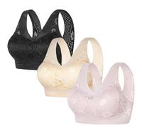 YGSIKY Women's Orthopedic Anti-Sagging Bra,Posture Correcting Bras,Anti Sagging Bras Ice Silk Gathering Bras for Women,Breathable Push up Bra for Senior Women (BSP,3XL)