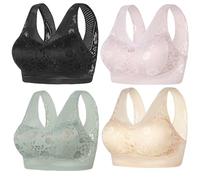 YGSIKY Women's Orthopedic Anti-Sagging Bra,Posture Correcting Bras,Anti Sagging Bras Ice Silk Gathering Bras for Women,Breathable Push up Bra for Senior Women (BSLP,L)