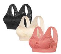 YGSIKY Women's Orthopedic Anti-Sagging Bra,Posture Correcting Bras,Anti Sagging Bras Ice Silk Gathering Bras for Women,Breathable Push up Bra for Senior Women (BSR,L)