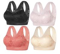 YGSIKY Women's Orthopedic Anti-Sagging Bra,Posture Correcting Bras,Anti Sagging Bras Ice Silk Gathering Bras for Women,Breathable Push up Bra for Senior Women (BSRP,3XL)