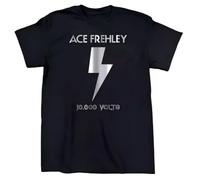 YGT56UYHft Ace Frehley 10,000 Volts T-Shirt Black L