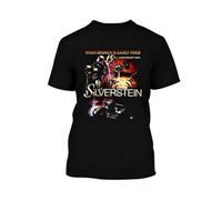 YGT56UYHft Silverstein When Broken is Easily Fixed 15 Year Anniversary Tuor 68 T Shirt Black XXL