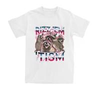 YGTA2awes Autisms Rizz Em with The Tism Meme T-Shirt White S