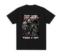 YGTA2awes Sorry Ladies I'm Taken Taken A Shit T Shirt Black 3XL
