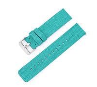 YGUK0J 12mm 14mm 16mm 18mm 20mm 22mm Nylon Canvas Strap Compatible With Samsung Galaxy Watch 3 42mm 46mm Active 2 Gear S2 S3 Wrist Band Bracelet(Green,18mm)