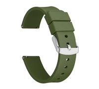 YGUK0J 20mm 22mm Watch Strap Silicone Quick Release Watch Bands Rubber Waterproof Diving(Green,20mm)