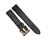 YGUK0J 22 Mm Genuine Leather Watchband Men's Watch Strap Compatible With Montblanc Star 36065 Wtach Band Belt Bracelet Brown Black Blue(Black)