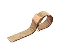 YGUK0J Fine Mesh Watch Band Stainless Steel Milanese Strap Wristband 1.0 Wire Buckle Accessories 18mm 20mm 22mm 24mm(Gold,20mm)