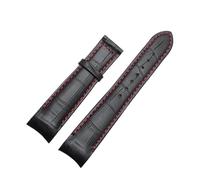 YGUK0J Genuine Leather Bracelet Curved End Watch Strap Compatible with Citizen BL9002-37 05A BT0001-12E 01A Watch Band 20mm 21mm 22mm Watchband(Red Without Buckle,22mm)