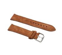 YGUK0J Genuine Leather Suede Watch Strap Retro Watchband 18mm 19mm 20mm 22mm Gray Blue Accessories(Brown,18mm)