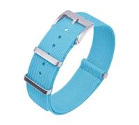 YGUK0J Ribbed Strap 20mm 22mm Nylon Watchband Braid Ballistic Fabric Watchband Accessories for Watch Band(Sky Blue,22mm)