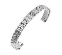 YGUK0J Solid Stainless Steel Watch Band Compatible with Armani Women's Small Size Watch Strap Compatible with Mesh Belt 6mm 8mm 10mm(LR-G01-Silver,18mm)