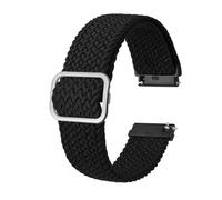 YGUK0J Stretch Nylon Watch Straps Bracelet 18mm 19mm 20mm 22mm Replacement Belt for Smartwatch with Quick Release Spring Bar(Black-A,22mm)