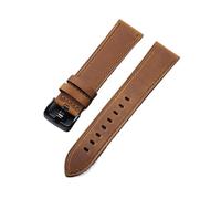 YGUK0J Vintage Retro Genuine Leather Watch Band 18mm 20mm 22mm 24mm Quick Release Soft Bracelet Men Women Blue Green Strap(Dark Brown,24mm)