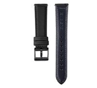 YGUK0J Watchband Geniune Leather Nylon Bracelet Business Vintage Watch Strap Quick Release Wristband 20mm 22mm(Black-Black,22mm)