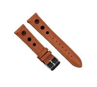YGUKOJ Solid Color Watchband Genuine Leather Hand-Stitching Vintage Strap Compatible With Rolex Watch Watchbands Strap 18mm 20mm 22mm 24mm For Men(Yellow Brown,20mm)