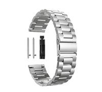 YGUKOJ Stainless Steel Wristband Compatible With Galaxy Watch 3 LTE 41mm 45mm Strap Bracelet For Gear Sport/S2 S3 42mm 46mm 20mm 22mm Bands(Silver black,Galaxy Watch3 45mm)